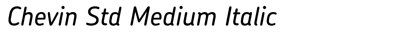 Chevin Std Medium Italic